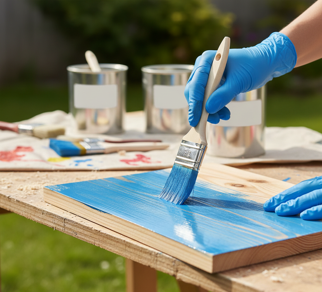 Покраска дерева