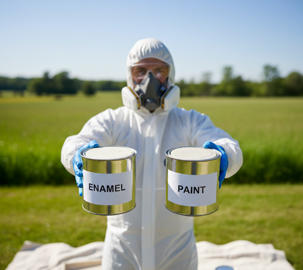 Разница между эмалью и краской